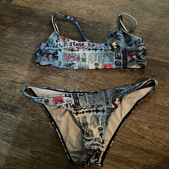 Dolls Kill Swim Anime Cheeky Bikini Poshmark